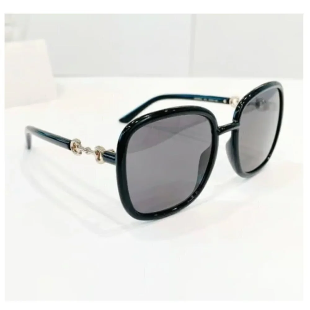 NWT Gucci GG0893S-001 Black Oversized 57mm Sunglasses